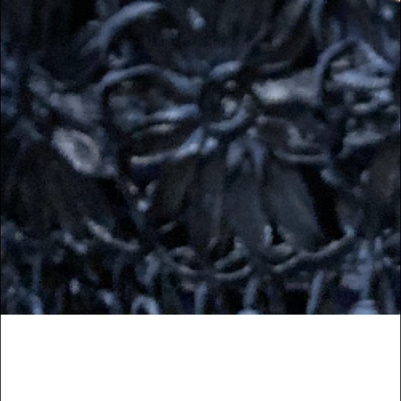 JS collections NAVY& PINK chevron ribbon embroidered back cutout long dress - Picture 4 of 11